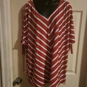 Croft & Barrow  striped flowy blouse